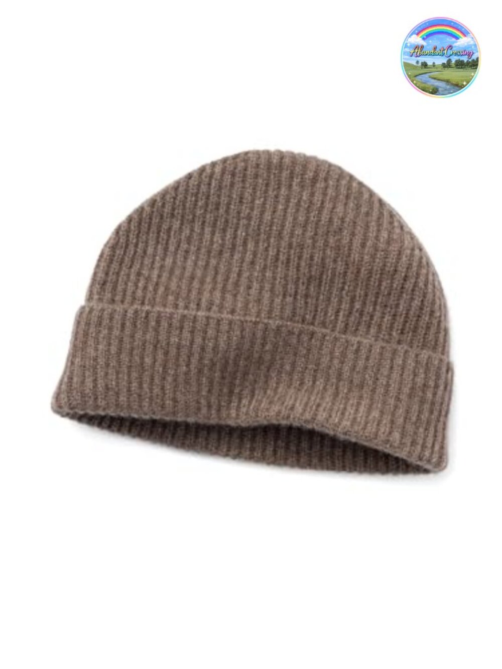 Men's 100% Pure Cashmere Ribbed Cuffed Beanie Hat - Ultra Plush